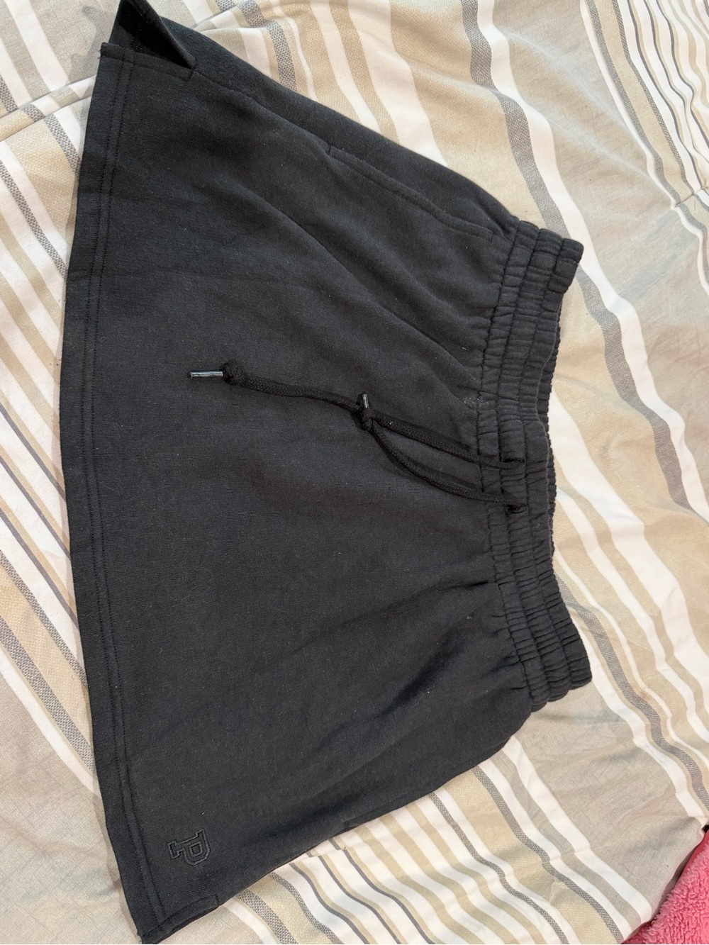 PINK Victoria's Secret Black Elastic Waist Skirt